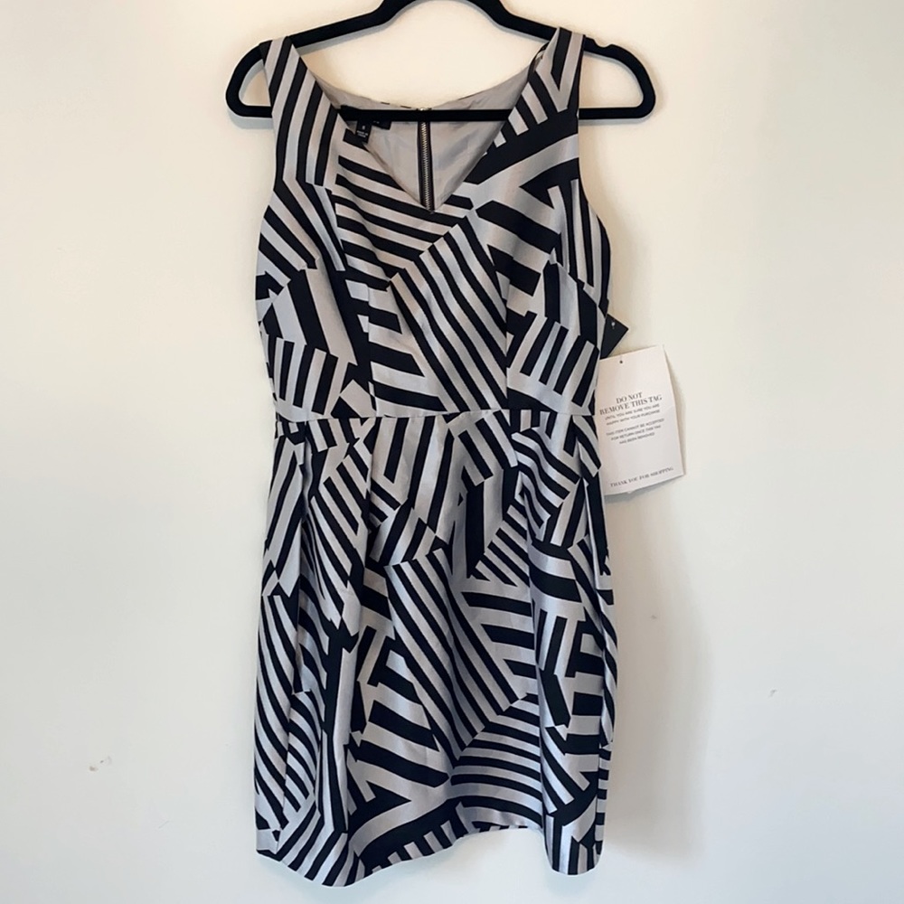 Ivy + Blue NWT black and silver dress